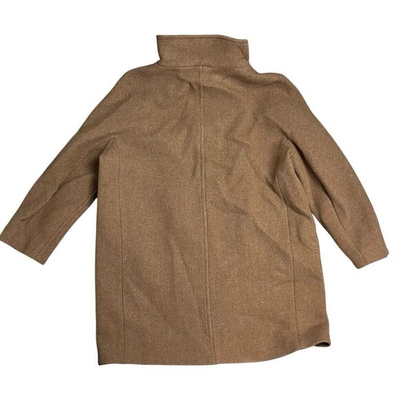 J Crew Coat 16 Brown Wool Blend Nello Gori Villa Italian Stadium‎ Cloth Camel - Picture 12 of 14